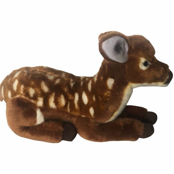 FAO Schwarz Baby Deer Fawn Plush Spotted Stuffed Animal Lovey Large Toy 17” #ST - Picture 3 of 8